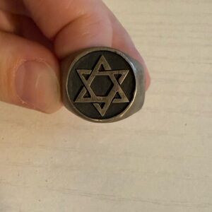 STERLING SILVER STAR OF DAVID RING